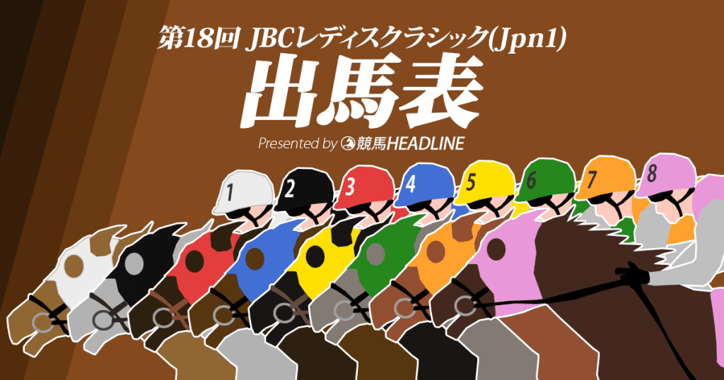 第18回JBCレディスクラシック出馬表