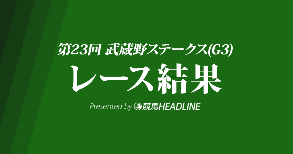 【武蔵野S結果2018】サンライズノヴァ優勝！