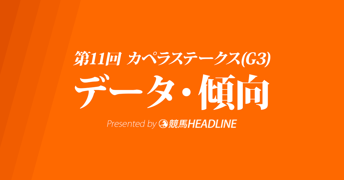 カペラステークス(2018)の予想オッズと過去データから傾向を分析！