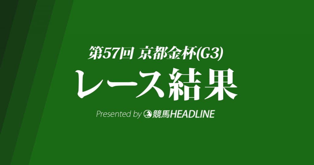【京都金杯結果2019】パクスアメリカーナ優勝！