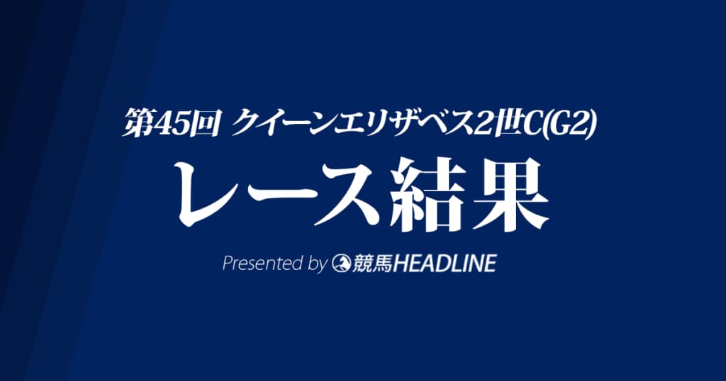 【QE2世C結果2019】ウインブライトG1初勝利！
