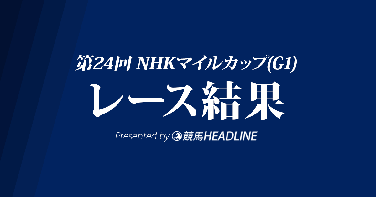 【NHKマイルC結果2019】アドマイヤマーズ優勝!