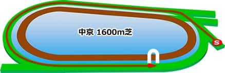 中京競馬場　芝1600m