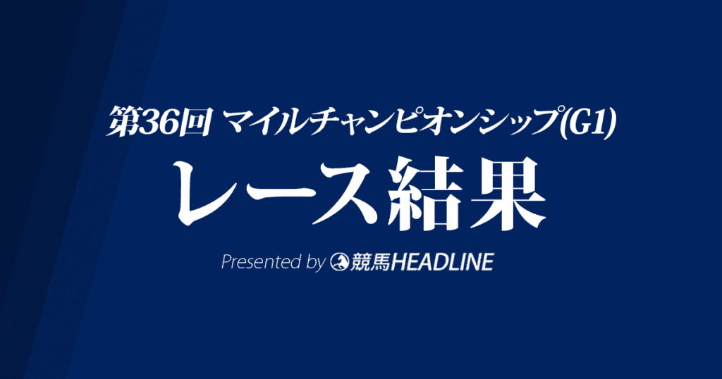 【マイルCS結果2019】インディチャンプ優勝！