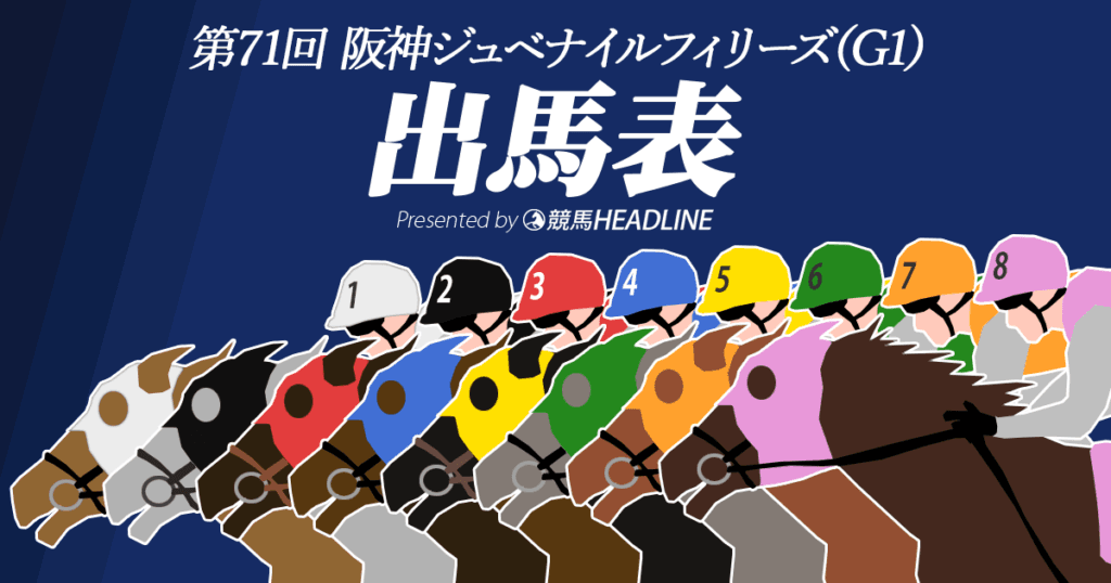 第71回阪神ジュベナイルフィリーズ出馬表