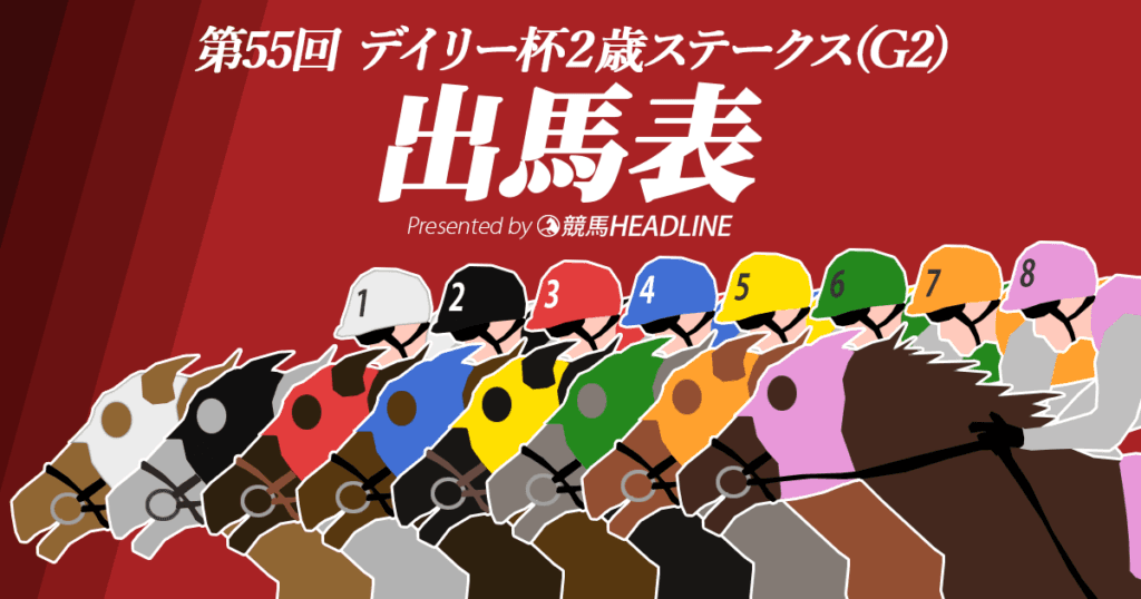 第55回「デイリー杯2歳S」出馬表