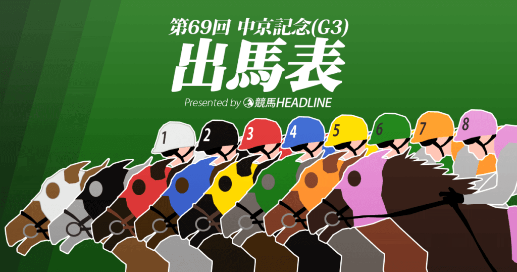 第69回「中京記念」出馬表
