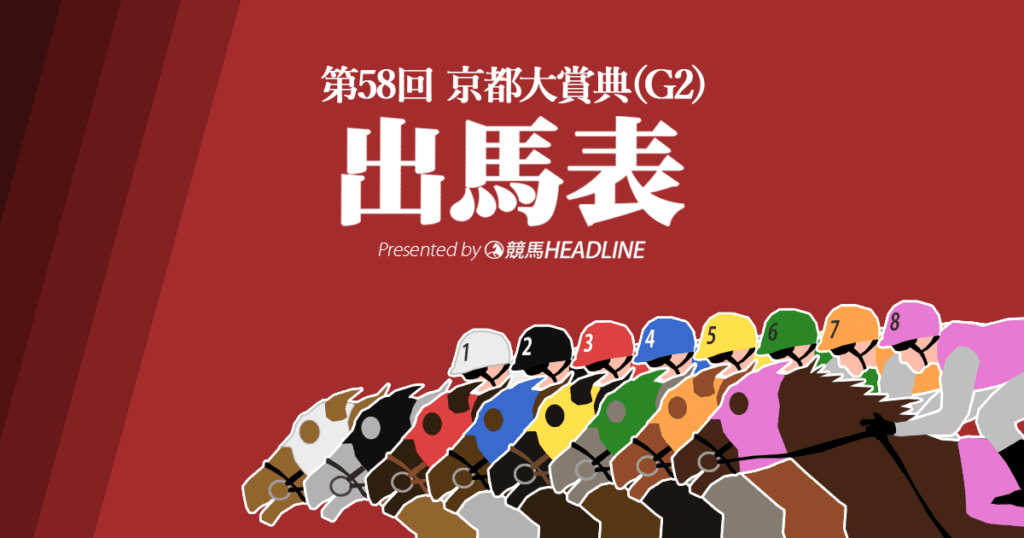第58回「京都大賞典」出馬表