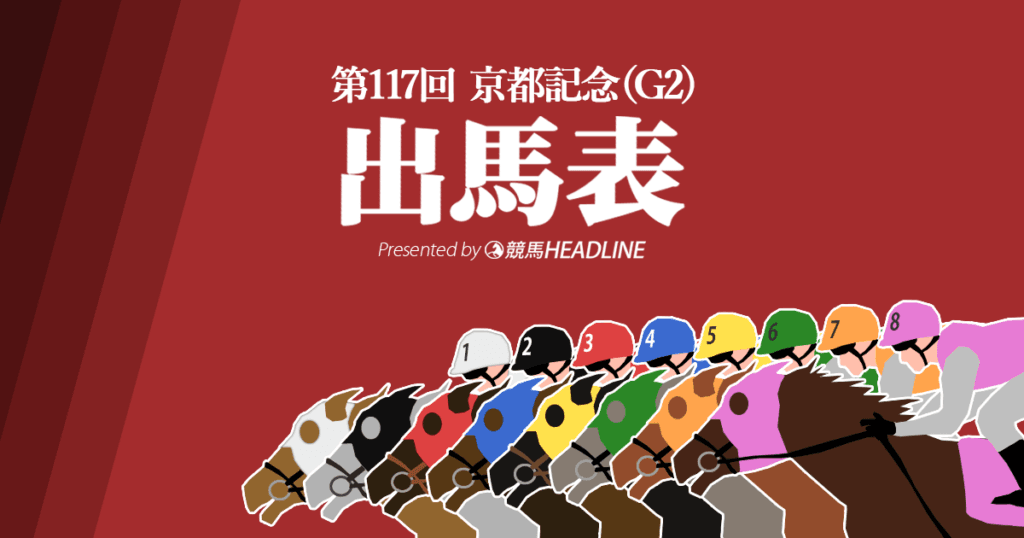 第117回「京都記念」出馬表