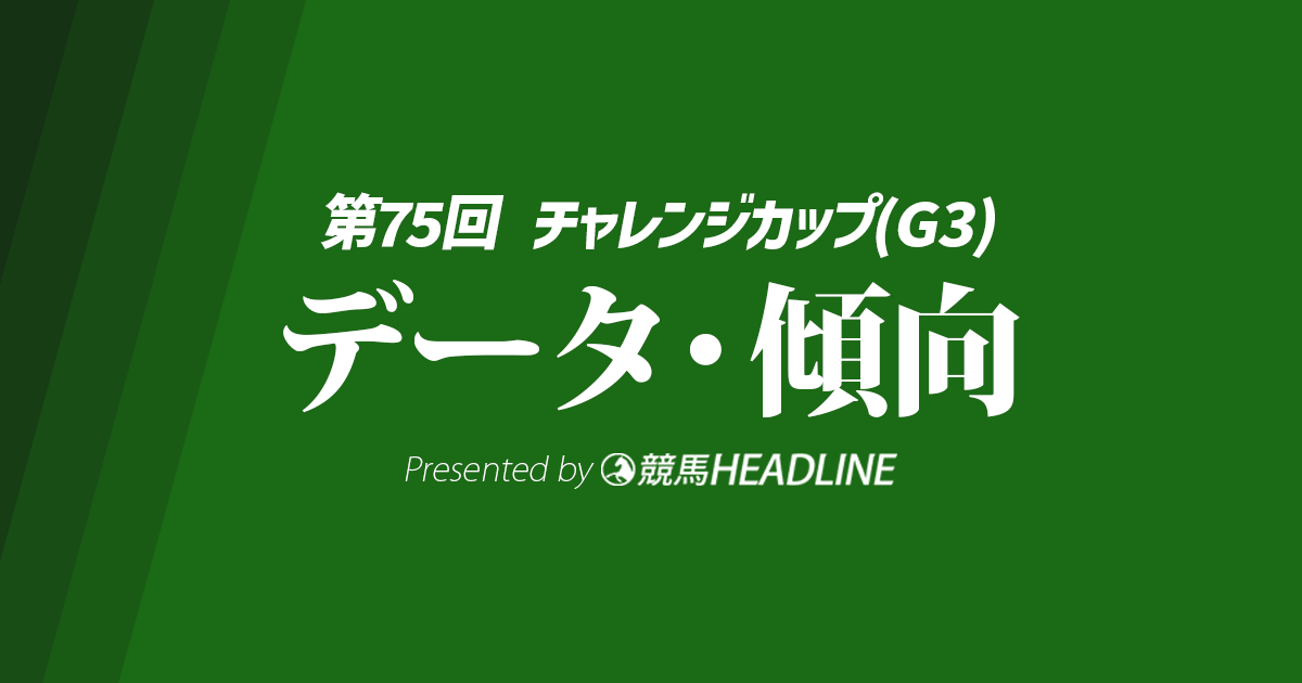【チャレンジカップ2024】出走予定馬の予想オッズ＆過去10年のデータから読み解く傾向