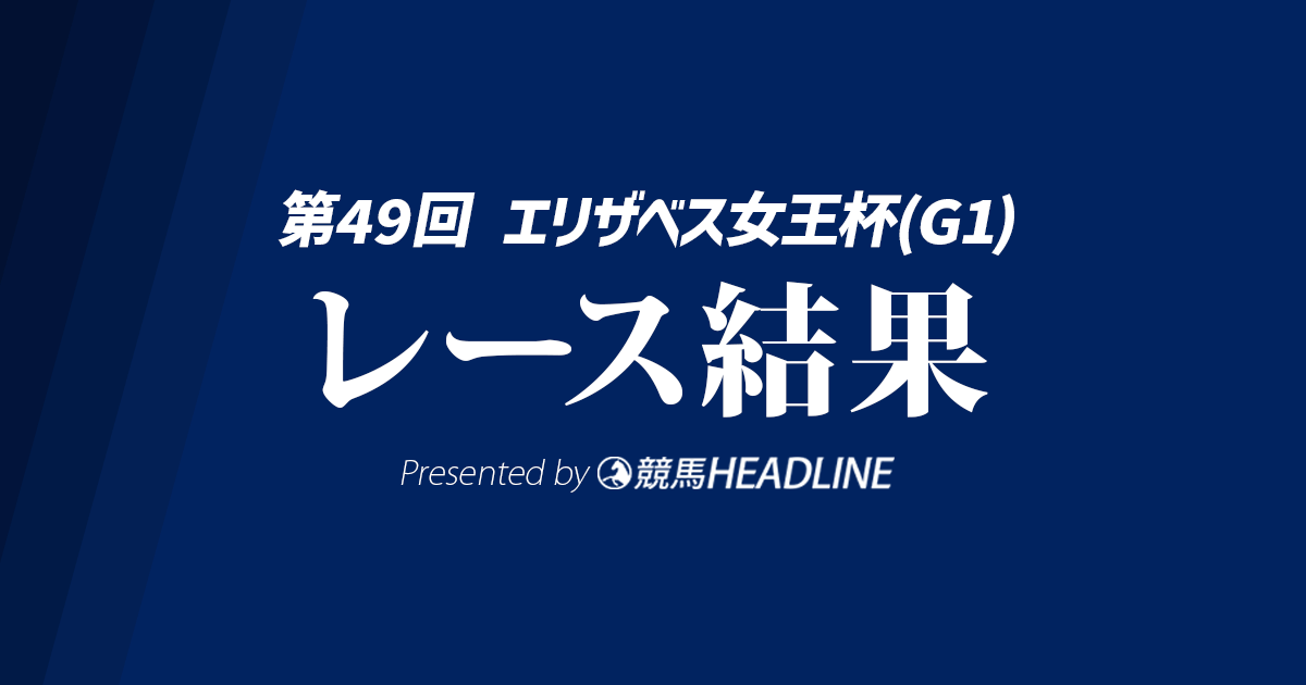 【エリザベス女王杯2024結果】スタニングローズが勝利！