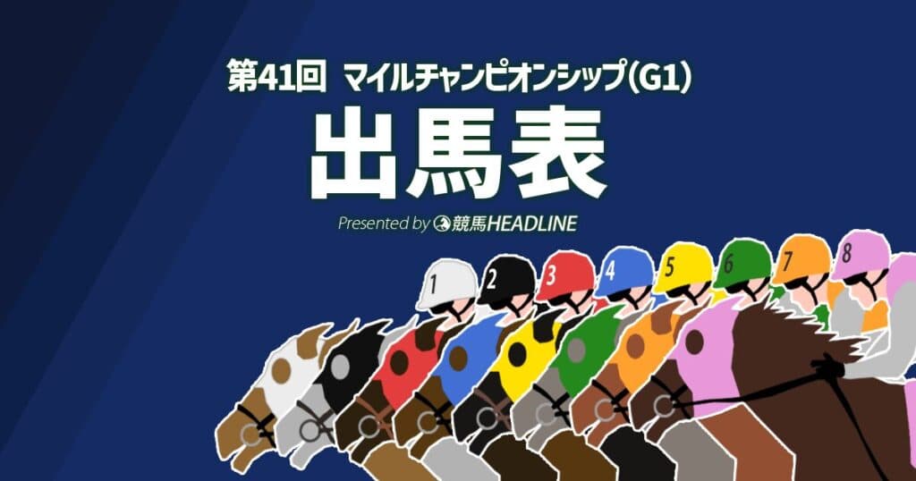 第41回「マイルチャンピオンシップ」出馬表