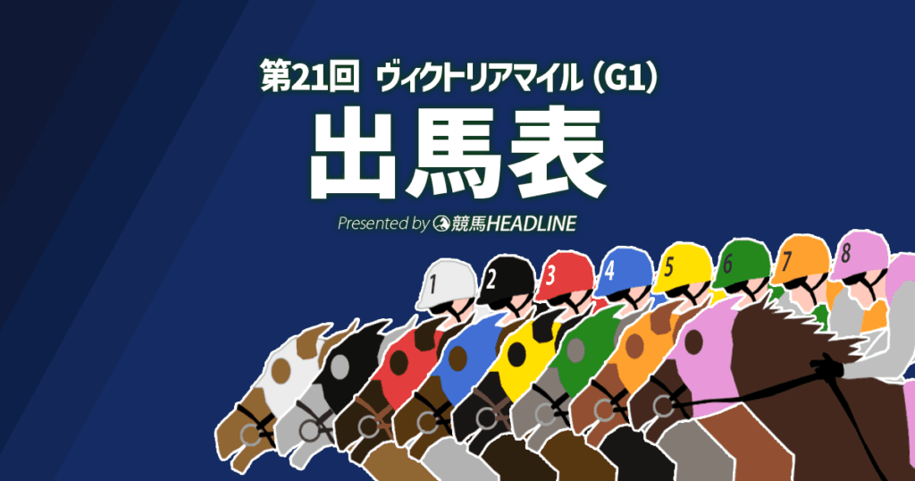 第21回「ヴィクトリアマイル」出馬表