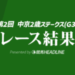 【中京2歳S結果2026】1番人気のジーティーマイカが勝利！