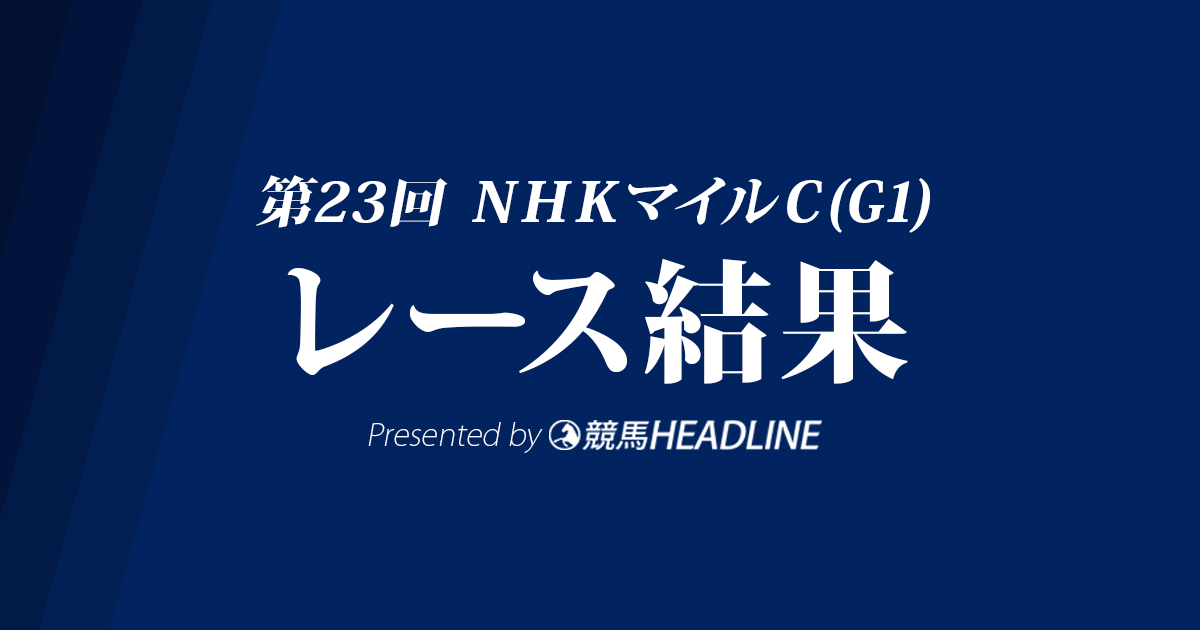 【NHKマイルC結果2018】ケイアイノーテックG1初勝利!