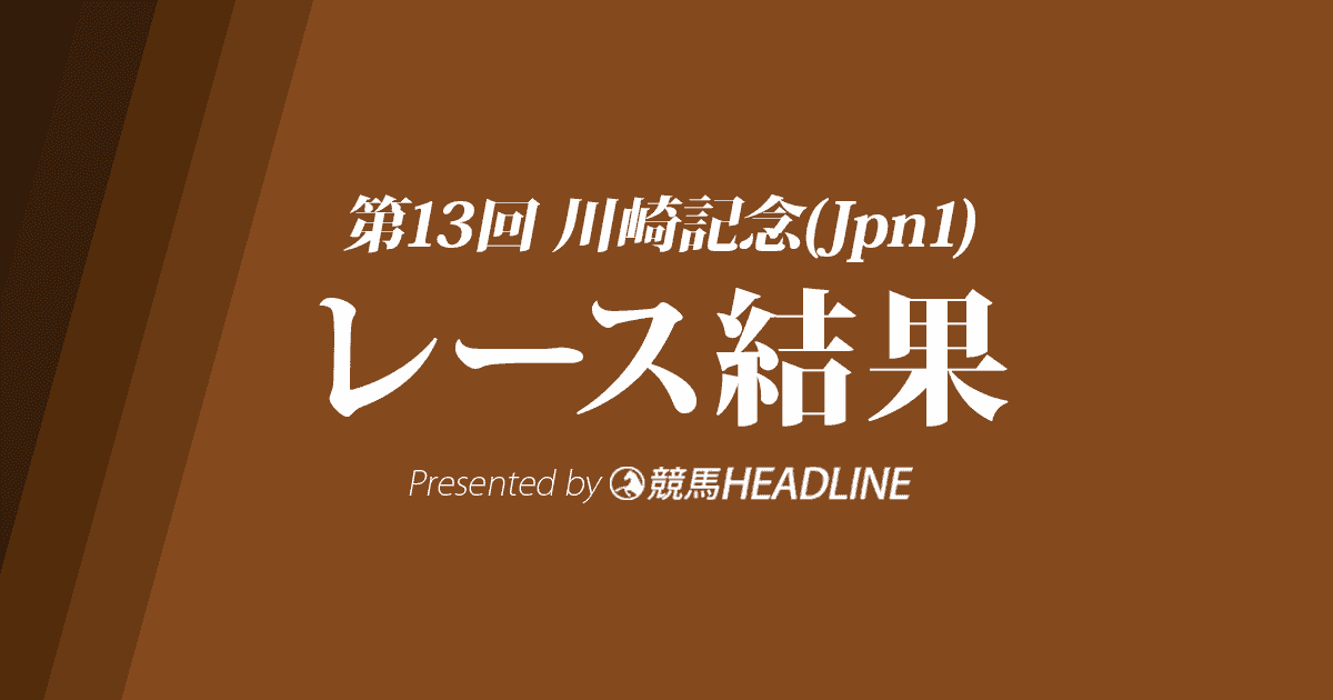 【川崎記念結果2020】チュウワウィザード優勝!