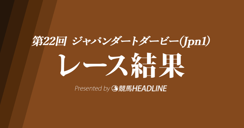 【ジャパンダートダービー結果2020】ダノンファラオ優勝!