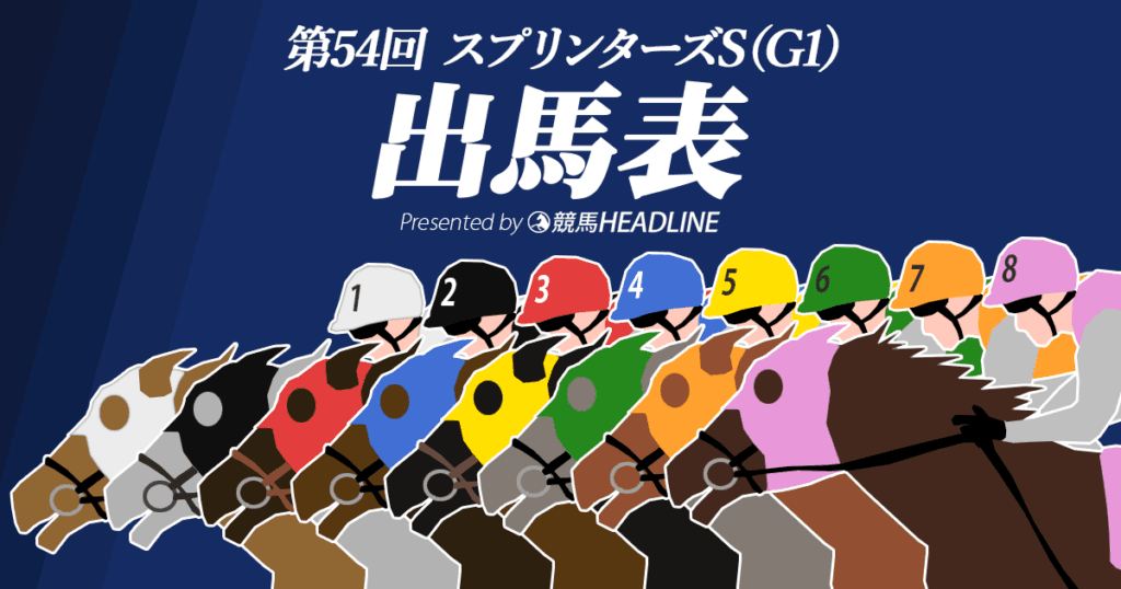 第54回スプリンターズステークス出馬表