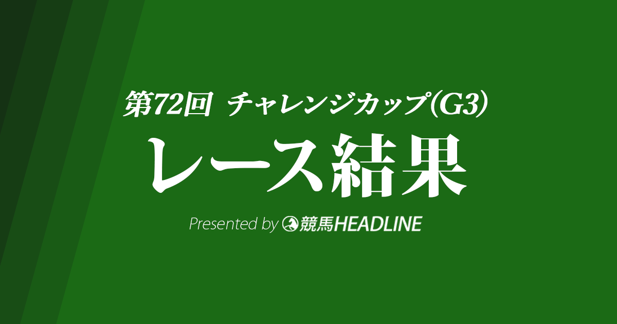 【チャレンジC結果2021】ソーヴァリアントが重賞初勝利!