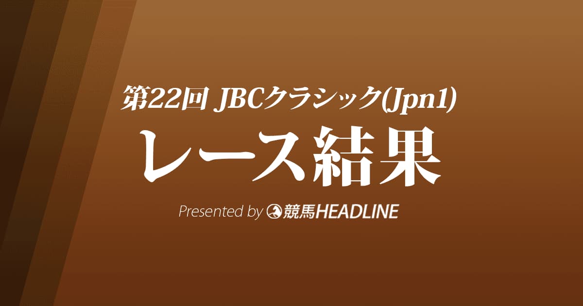 【JBCクラシック結果2022】テーオーケインズが優勝!昨年4着の雪辱果たす