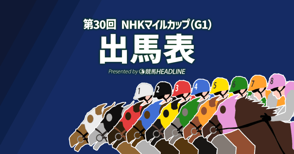 第30回「NHKマイルカップ」出馬表