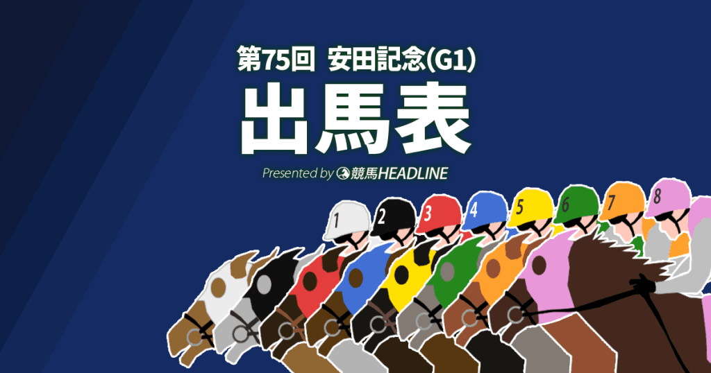 第75回「安田記念」出馬表