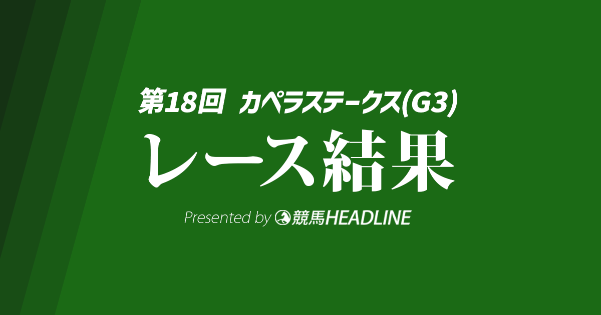 【カペラS結果2025】1番人気のテーオーエルビスが勝利