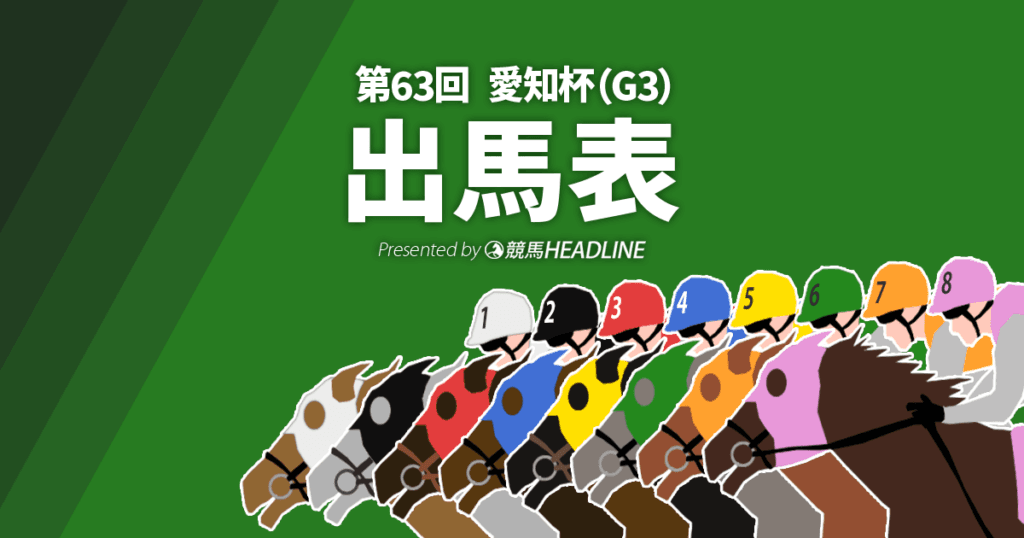 第63回「愛知杯」出馬表